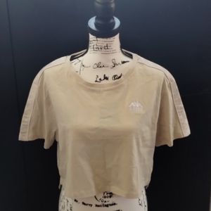 Kappa 222 BANDA APUA T-SHIRT- Almond and White - Large